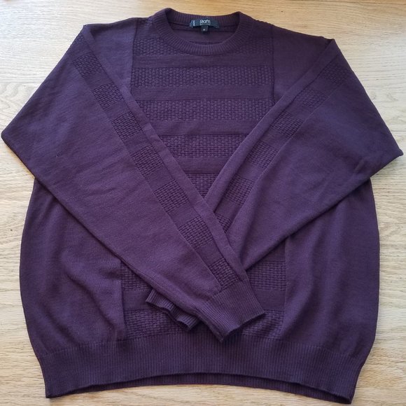 RAFFI Linea Uomo Merino Wool Blend Sweater Sz Mens Medium M EUC - Picture 1 of 7